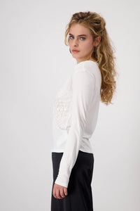 Monari T-shirt with Decorative Lettering 808578