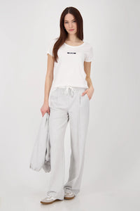 Monari Straight-leg trousers in Ash Grey Melange 808751