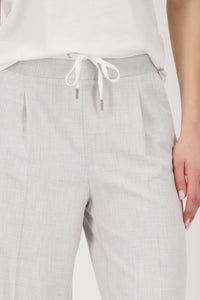 Monari Straight-leg trousers in Ash Grey Melange 808751