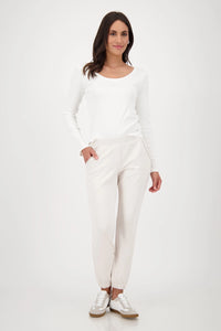 Monari Joggers with jewellery in Oat Milk 808830