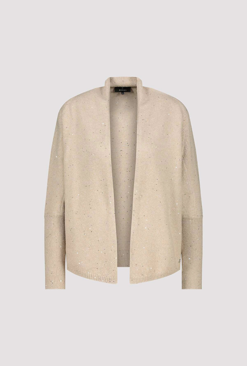 Monari Knitted cardigan with sequins in Cinnamon 808974