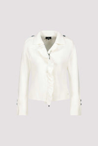 Monari Cardigan with ruffles in Cashmere 809004