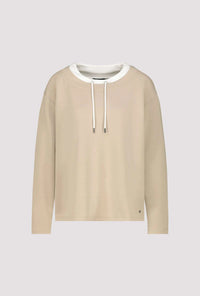 Monari Sweatshirt with decorative detail in Cinnamon 809009