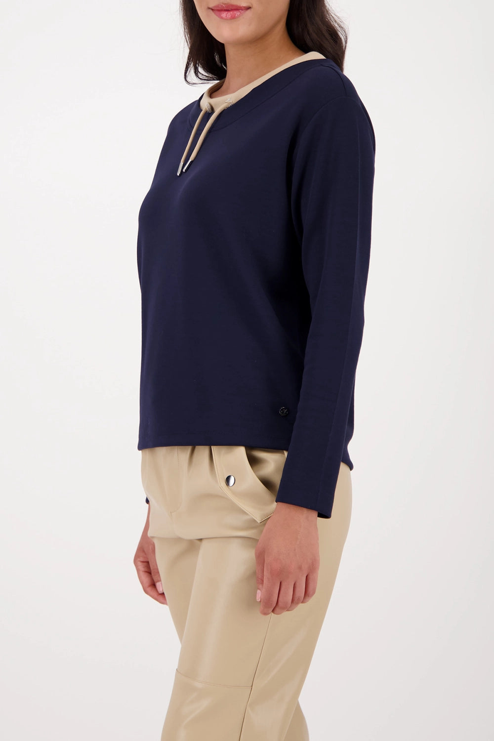 Monari Sweatshirt with decorative detail in Night Sky 809009