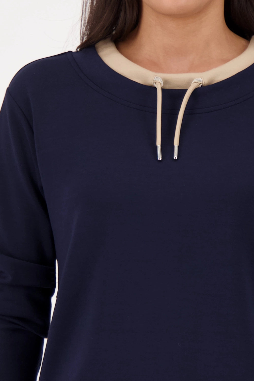 Monari Sweatshirt with decorative detail in Night Sky 809009