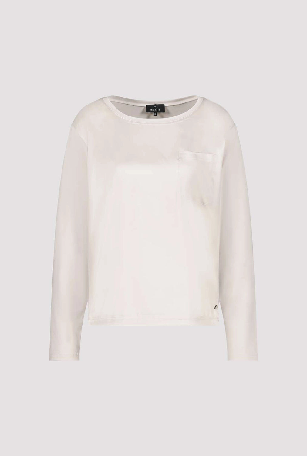 Monari Shirt-blouse with chest pocket in Oat Milk 809095
