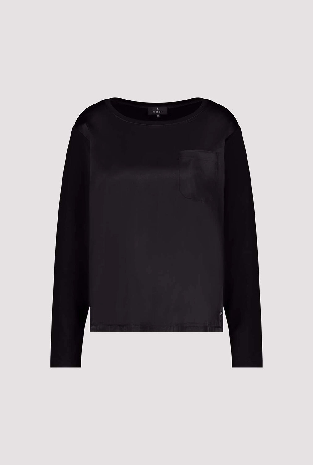 Monari Shirt-blouse with chest pocket in Black 809095