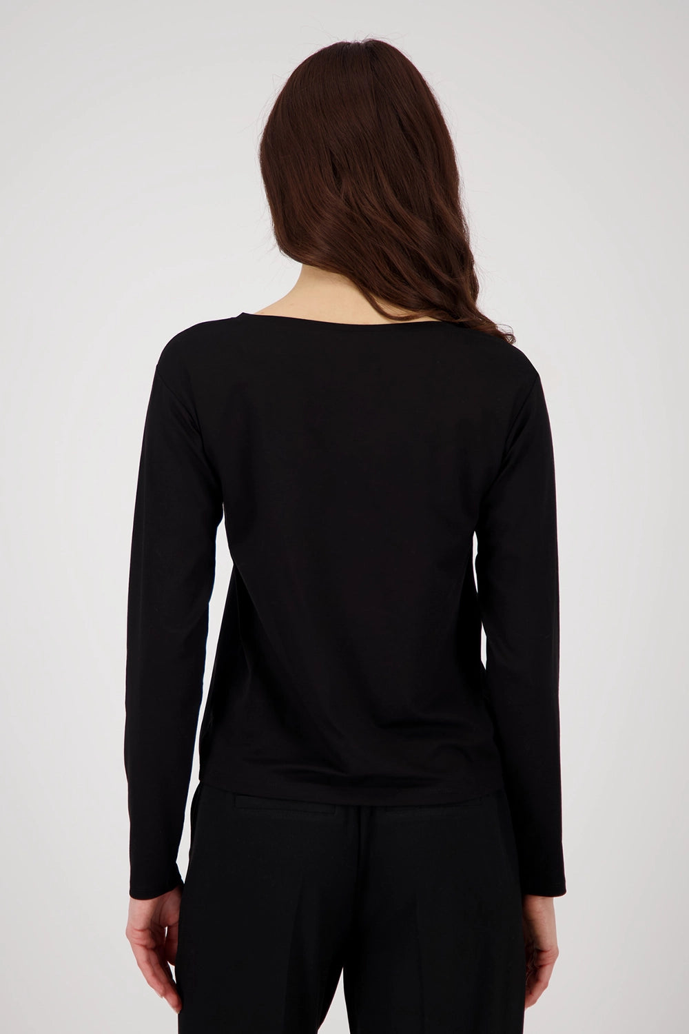 Monari Shirt-blouse with chest pocket in Black 809095