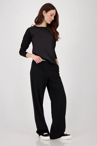 Monari Shirt-blouse with chest pocket in Black 809095