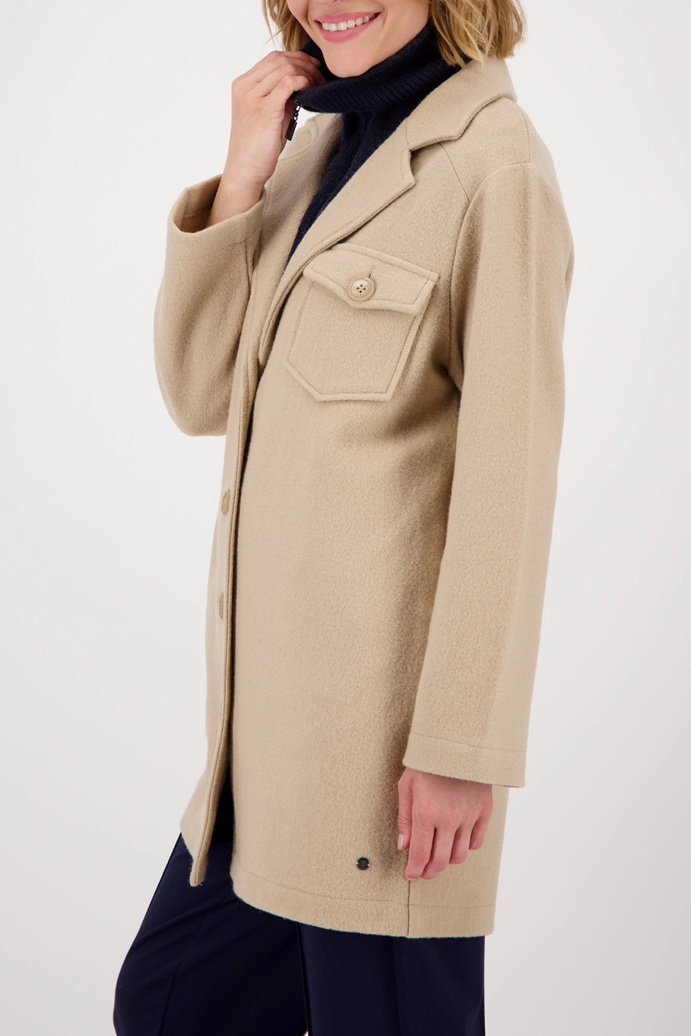 Monari Jacket with flap pockets in Cinnamon 809112