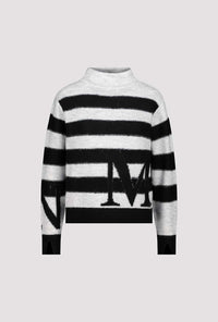 Monari Striped Jumper in Light Cloud Pattern 809123