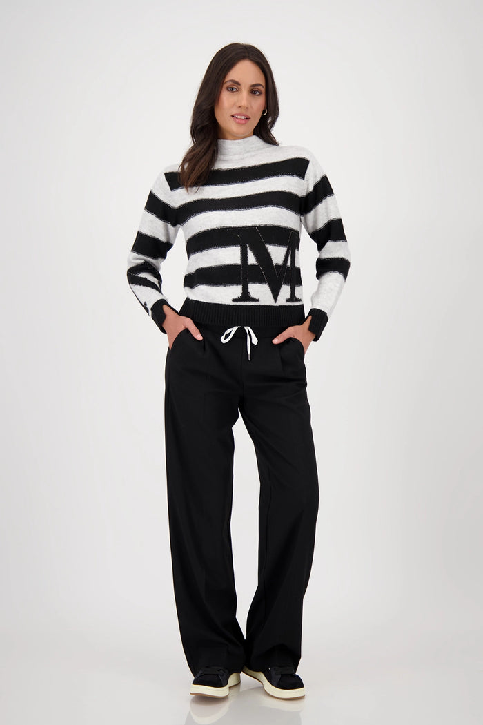 Monari Striped Jumper in Light Cloud Pattern 809123