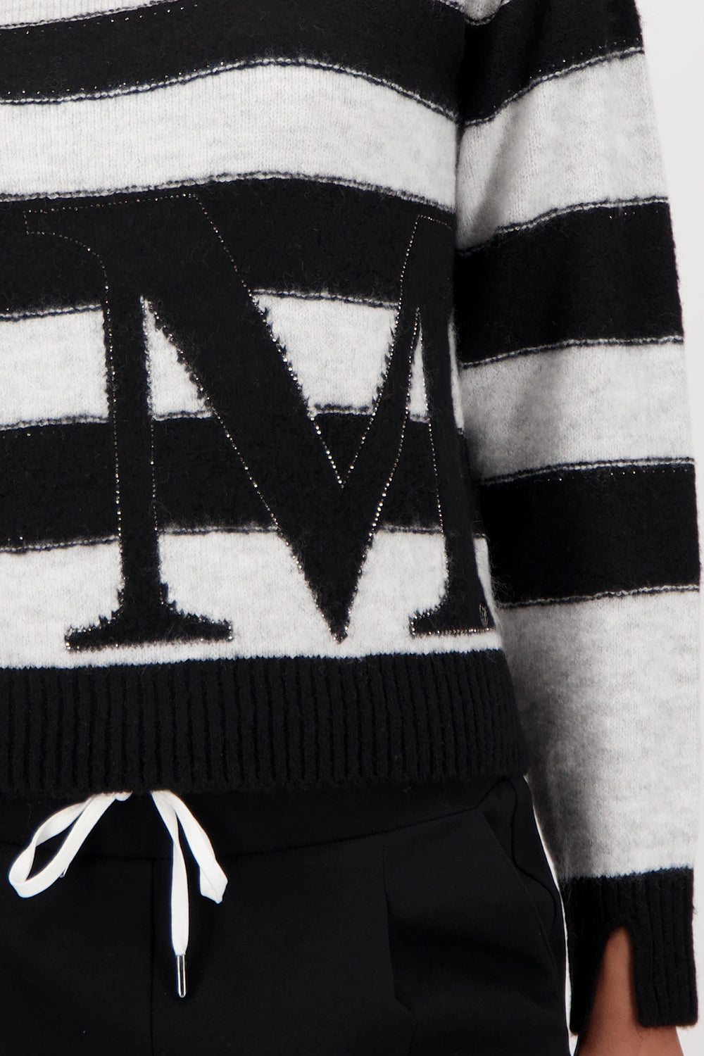 Monari Striped Jumper in Light Cloud Pattern 809123