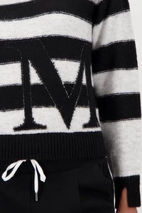 Monari Striped Jumper in Light Cloud Pattern 809123