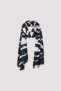 Monari Scarf Zebra Allover in Black Pattern 809158