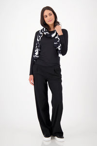 Monari Scarf Zebra Allover in Night Sky Pattern 809158