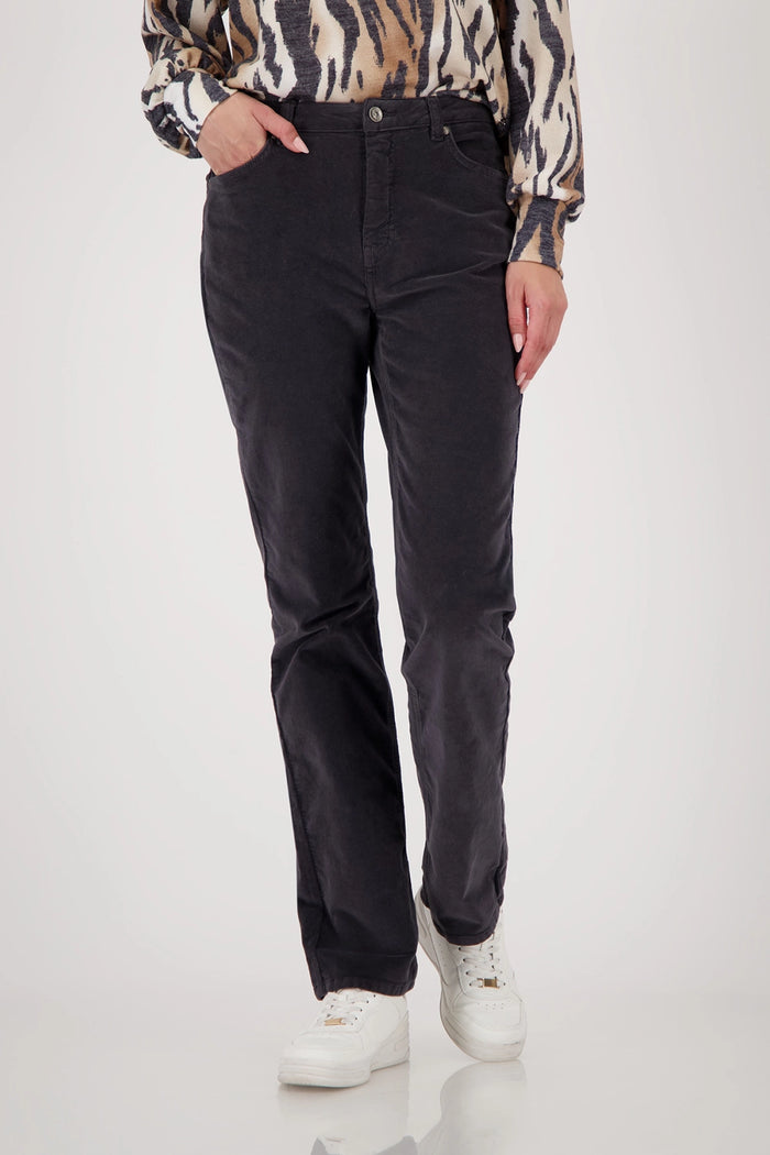 Monari Velvet Pants in Anthra 809226