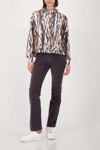 Monari Velvet Pants in Anthra 809226