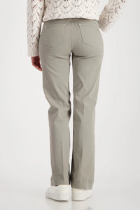 Monari Straight-Leg Jeans With Crease in Sage 809232