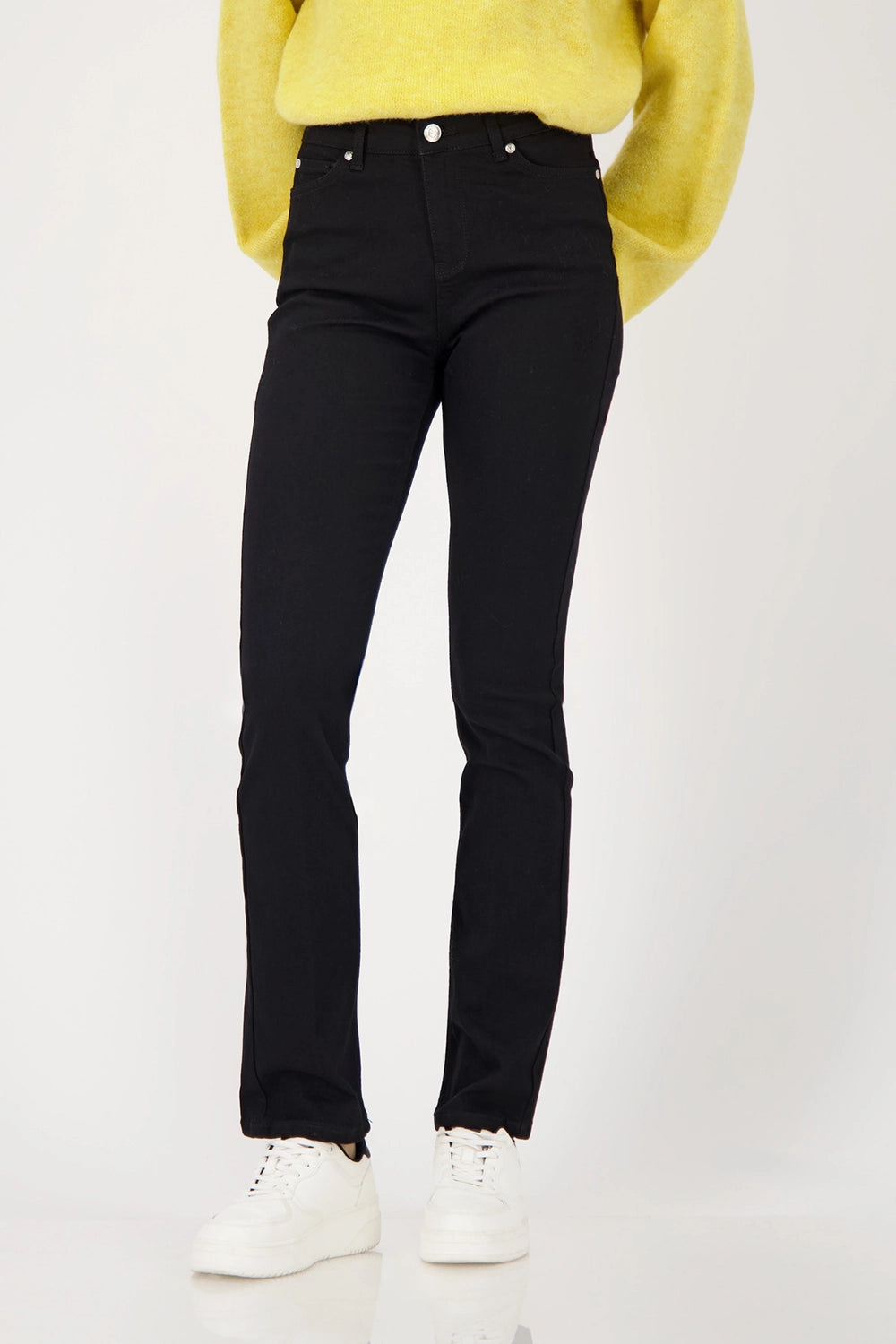 Monari Jeans With Crease in Black 809235