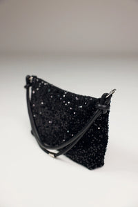 Monari Sequin Bag in Black 809250