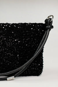 Monari Sequin Bag in Black 809250