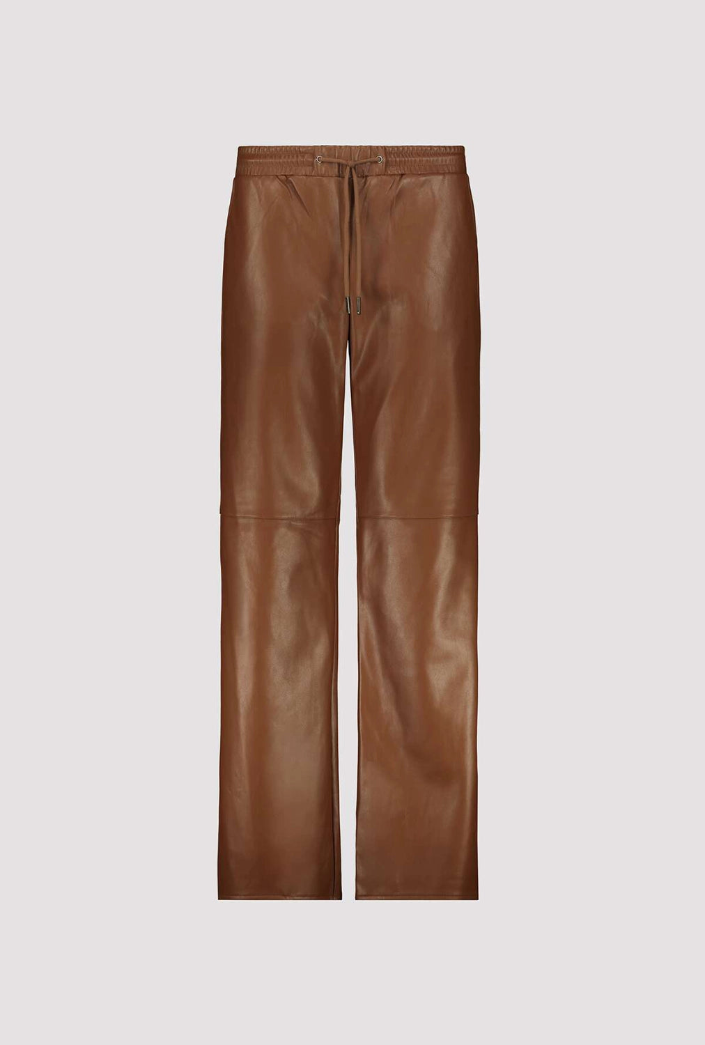 Monari Straight Leg Faux Leather Pants in Whisky 809270