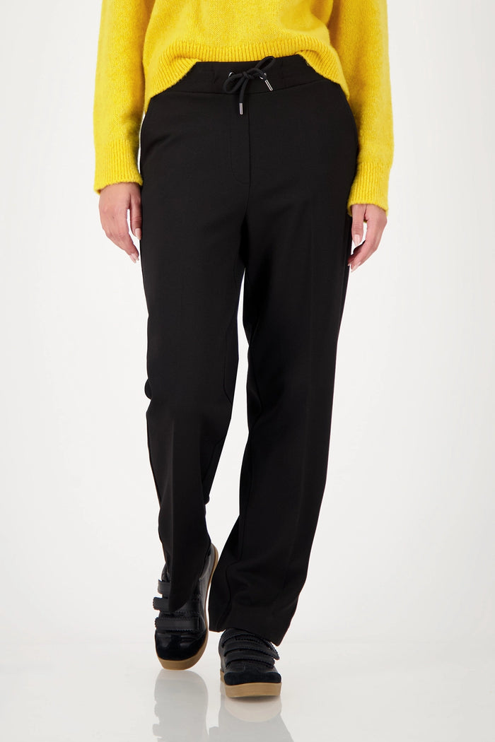 Monari Jogger With Drawstring in Black 809283