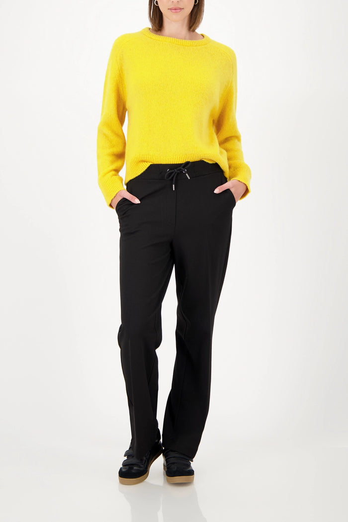 Monari Jogger With Drawstring in Black 809283