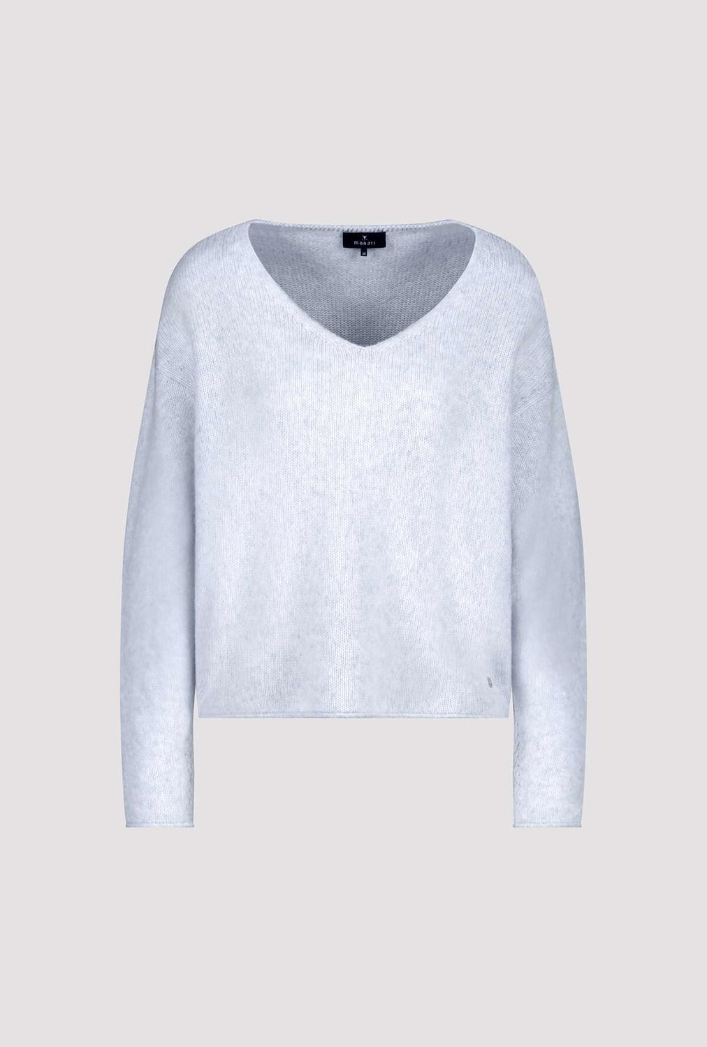 Monari Fluffy Knitted Sweater in Ice Blue 809484