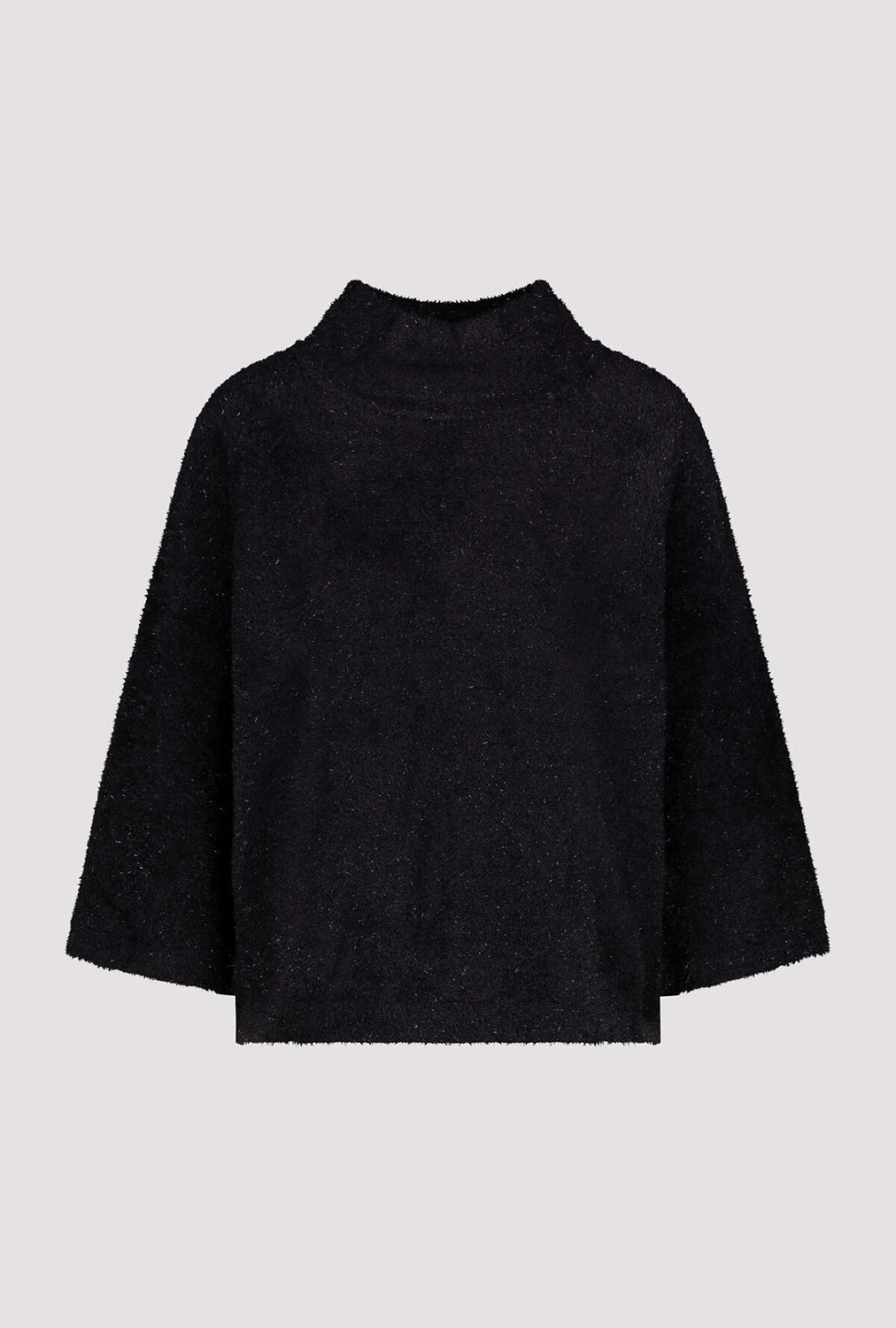 Monari Fluffy Sweater With Lurex in Black 809495