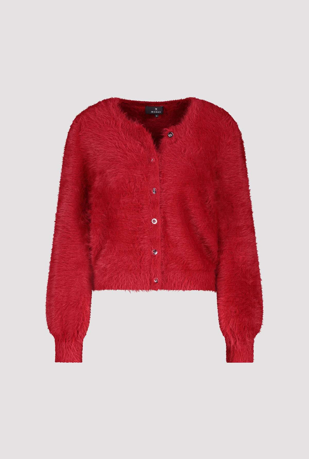 Monari Fluffy Cardigan in Chimney Red 809569