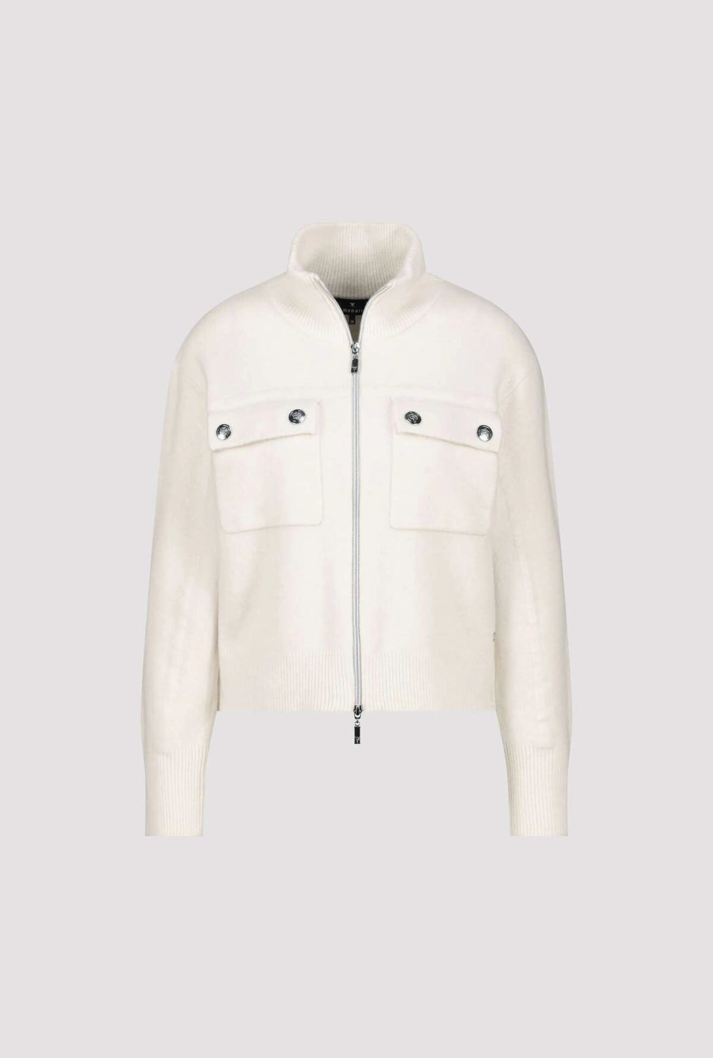 Monari Cardigan With Flap Pockets in Almond 809617