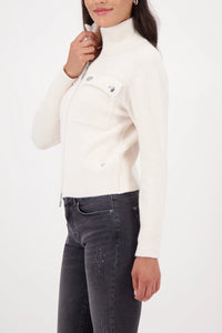 Monari Cardigan With Flap Pockets in Almond 809617