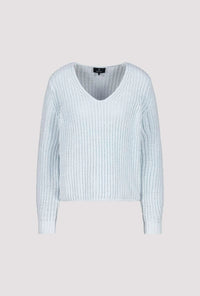 Monari Chenille Jumper in Ice Blue 809618