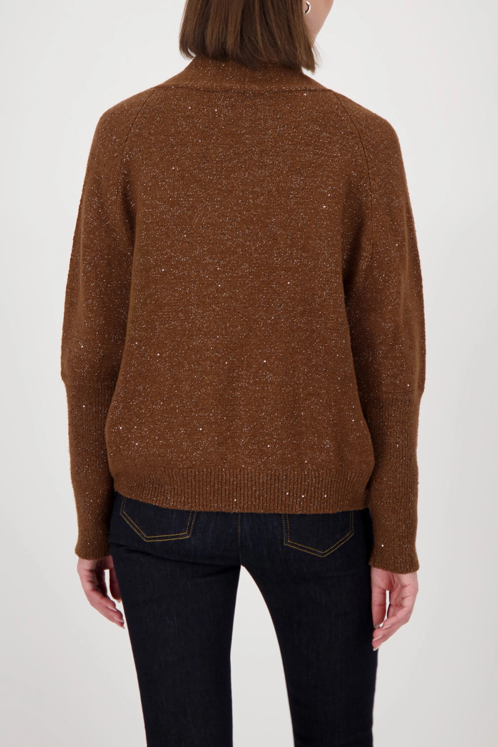 Monari Cardigan With Sequins in Whisky 809651