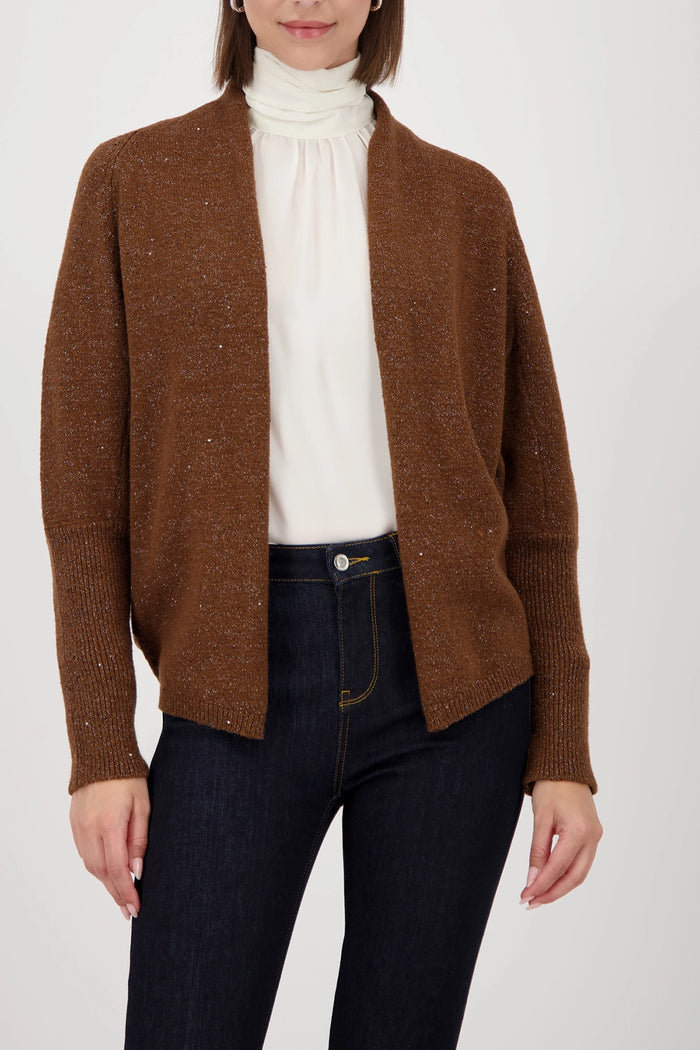 Monari Cardigan With Sequins in Whisky 809651