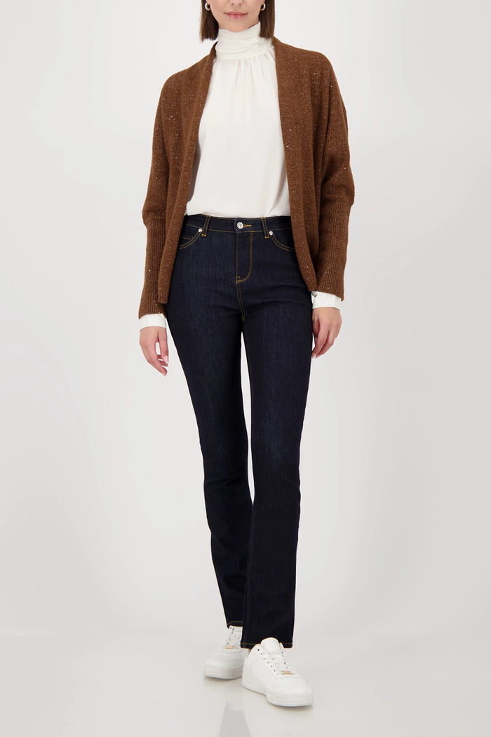 Monari Cardigan With Sequins in Whisky 809651