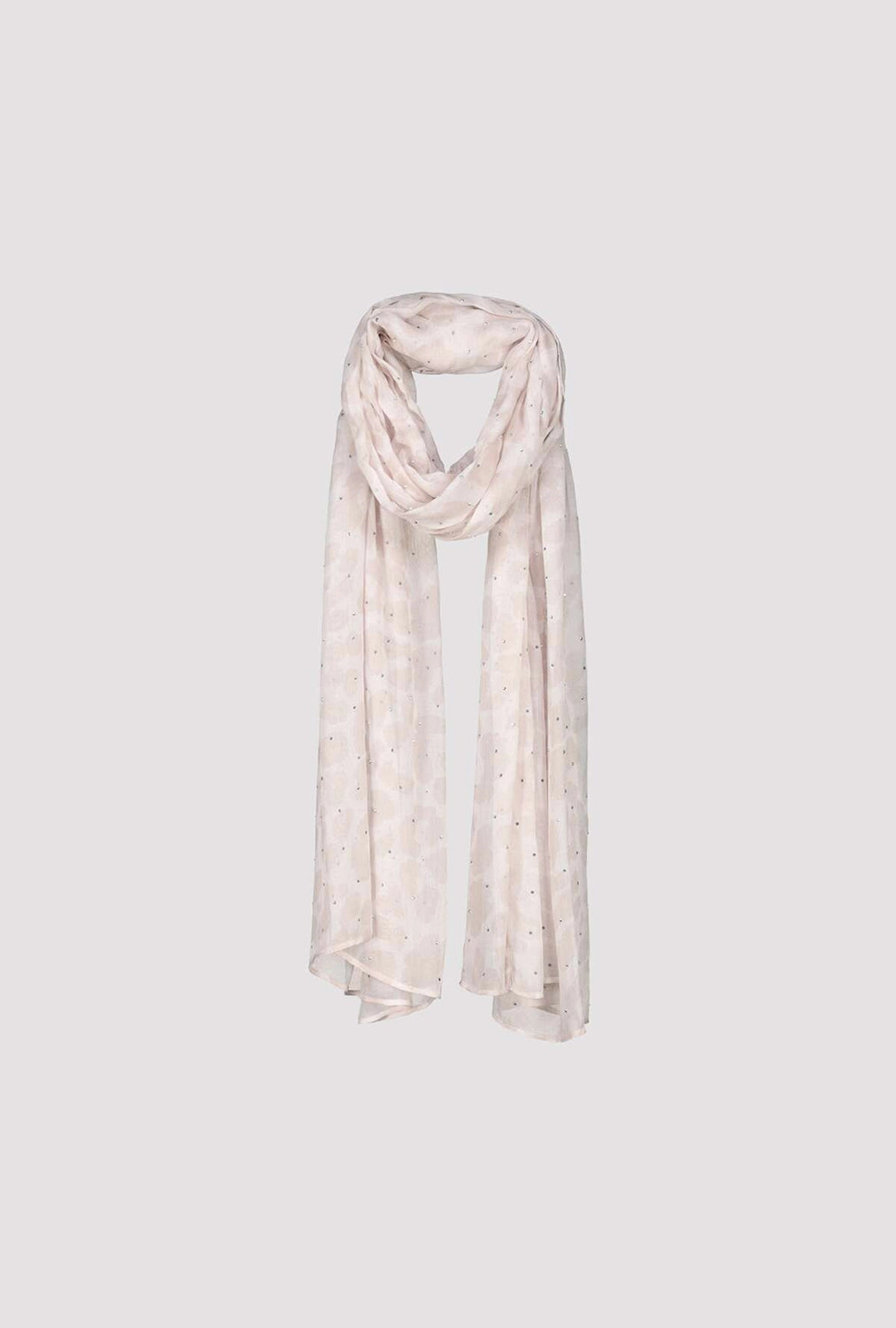 Monari Scarf With Leopard Print in Lattemacchiato Pattern 809678