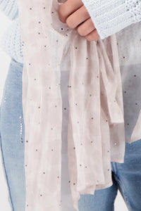 Monari Scarf With Leopard Print in Lattemacchiato Pattern 809678