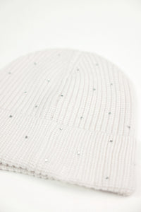 Monari Beanie With Rhinestones in Almond 809686