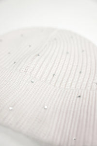 Monari Beanie With Rhinestones in Almond 809686