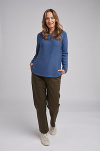 Goondiwindi Cotton Raglan Jumper in Marathan 8158