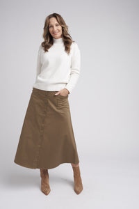 Goondiwindi Cotton High Neck Jumper in Snowflake 8170