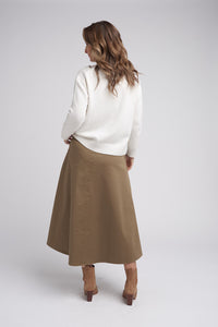 Goondiwindi Cotton High Neck Jumper in Snowflake 8170