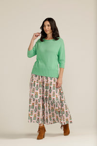 Goondiwindi Cotton 3/4 Sleeve Boxy Jumper 8181-S23
