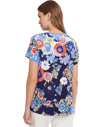 Johnny Was The Janie Favorite Short Sleeve V-Neck Tee- Tiana T13726-5