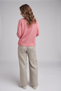 Goondiwindi Cotton Rib Neck & Hem Jumper in Coraline 8211