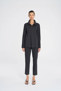 Mela Purdie Half Zip Blouse In Canyon F65 8632 - Pre-Order March Delivery