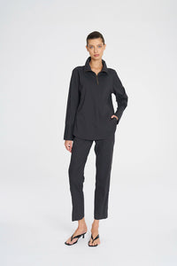 Mela Purdie Half Zip Blouse In Canyon F65 8632 - Pre-Order March Delivery